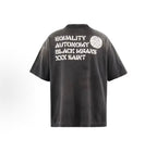 Saint Michael Peace Graphic & Slogan Print Vintage T-Shirt