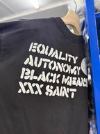Saint Michael Peace Graphic & Slogan Print Vintage T-Shirt