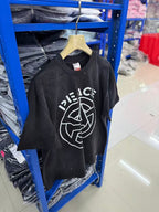Saint Michael Peace Graphic & Slogan Print Vintage T-Shirt