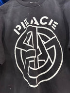 Saint Michael Peace Graphic & Slogan Print Vintage T-Shirt