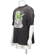 Saint Michael Graphic Art Vintage Washed Crewneck T-Shirt
