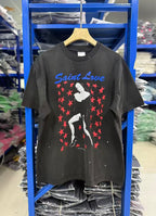 Saint Michael Saint Love Graphic Silhouette Vintage T-Shirt