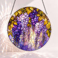 Acrylic Jigsaw Puzzle Suncatcher - Purple Cascade
