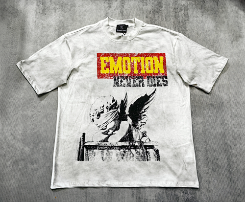 Mixed Emotion Distressed Figure Graphic Tee Hover Image