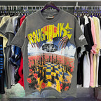 ROUGHPLAY Heavyweight Distressed Graphic Tee - Chessboard Field