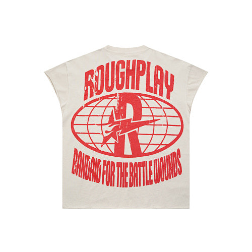 ROUGHPLAY Heavyweight Distressed Graphic Tee - Desert Cheerleaders & Red Sun