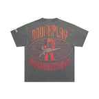 ROUGHPLAY Heavyweight Distressed Graphic Tee - Pink Swimsuit & Burning Car