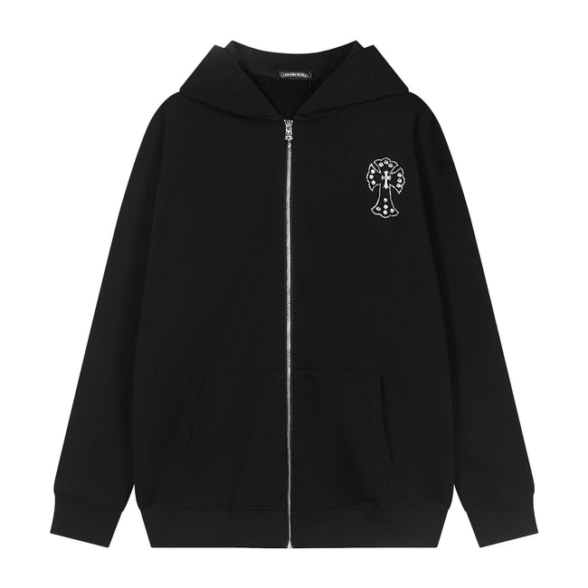 Chrome Hearts New Zip Up Hoodie -TQ02 Main Image