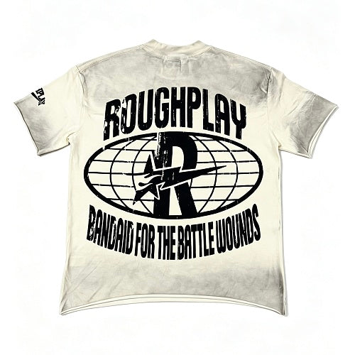 ROUGHPLAY Heavyweight Vintage Washed Graphic Tee - Skeleton & Sun Graphic T-Shirt