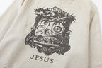 Saint Michael ST121 Jesus Crest Sleeve Graphic Sweatshirt
