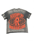 ROUGHPLAY Heavyweight Distressed Graphic Tee - Cyber Astro Boy & Crimson Moon