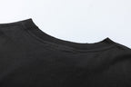 Saint Michael Fire Graphic & Sleeve Print Sweatshirt
