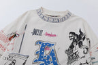 Saint Michael All-Over Doodle & Emblem Graphic Long Sleeve