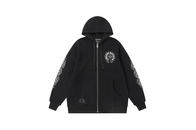 Chrome Hearts New Zip Up Hoodie 8515 Main Image