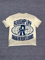 ROUGHPLAY Heavyweight Distressed Graphic Tee - Flame Oval Emblem