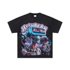 JELLYBEAN Alien VR Galaxy Graphic Oversized T‑Shirt