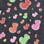 JELLYBEAN Mad Scientist Jelly‑Bean Graphic Oversized T‑Shirt