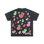 JELLYBEAN Mad Scientist Jelly‑Bean Graphic Oversized T‑Shirt