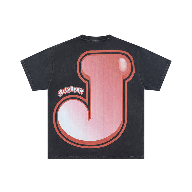 JELLYBEAN Alien Hover‑Board Space Graphic Oversized T‑Shirt Main Image
