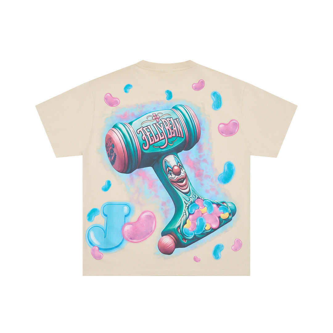 JELLYBEAN Harlequin Character Jelly Bean Graphic Oversized T‑Shirt