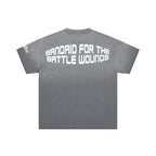 ROUGHPLAY Heavyweight Washed Graphic Tee - Chessboard & Sun Vintage Distressed T-Shirt