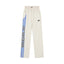ROUGHPLAY Heavyweight Washed Sweatpants - Electric Blue Side Logo & Double Waistband
