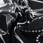 RARE PEACE Crown‑of‑Thorns Jesus Rhinestone Cropped Oversized T‑Shirt