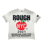 ROUGHPLAY Heavyweight Dip-Dye Graphic Tee - Red NYC Big Apple