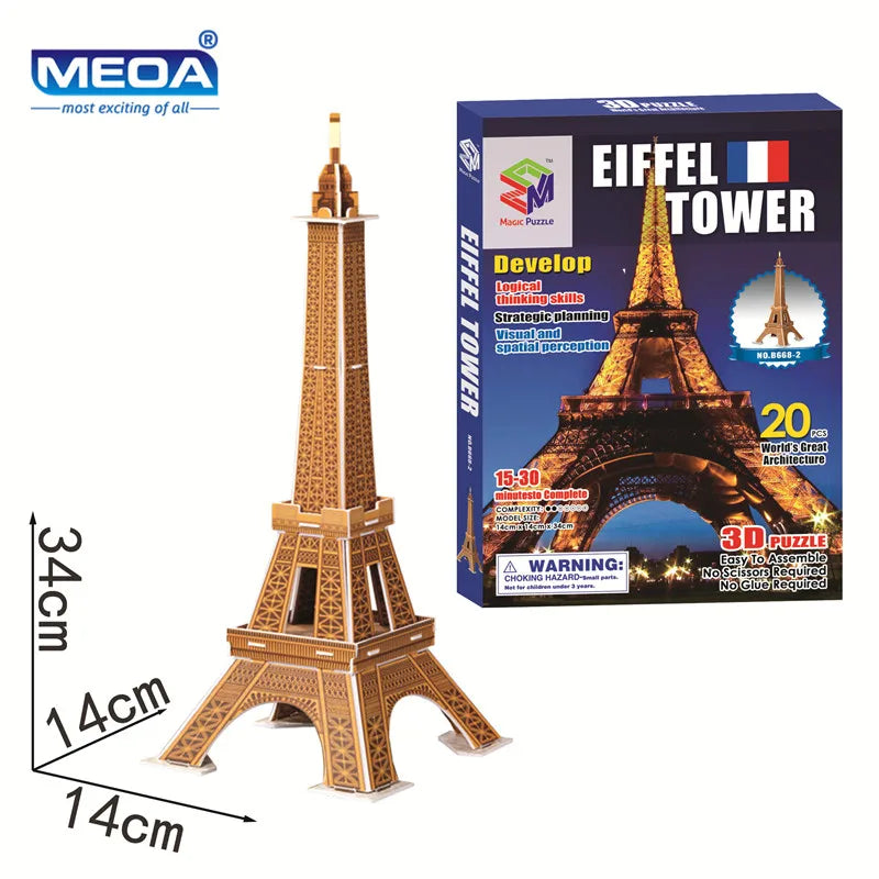 3D Tour Eiffel Puzzle