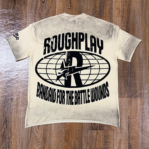 ROUGHPLAY Heavyweight Vintage Washed Graphic Tee - Skeleton & Sun Graphic T-Shirt