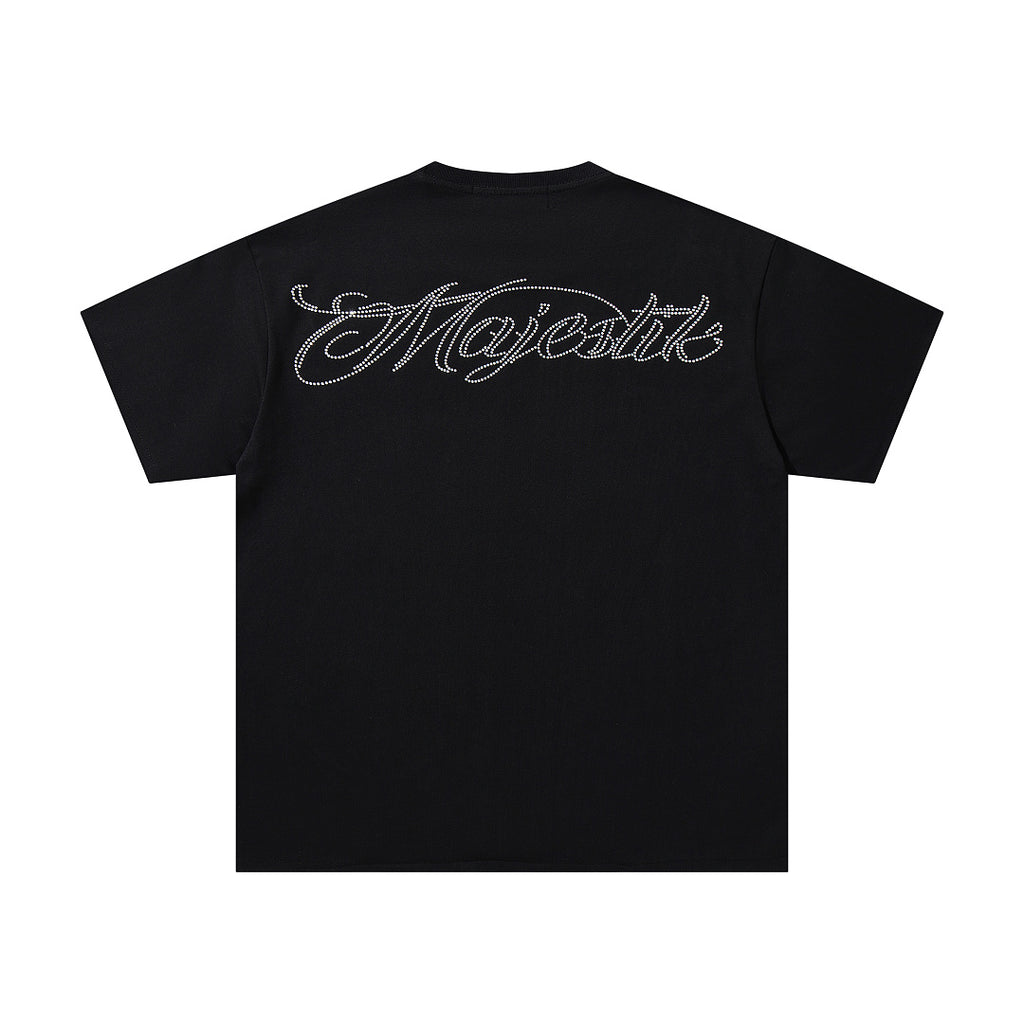 MAJESTIK Toxic Skeleton Graphic T-Shirt Unisex Black Y2K Cyber Grunge Gothic Oversized Streetwear Short Sleeve Top