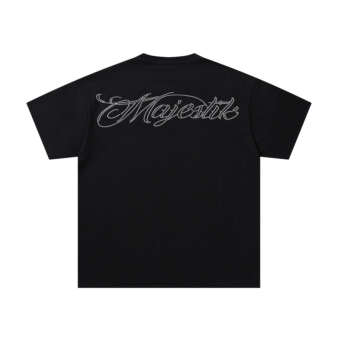 MAJESTIK Toxic Skeleton Graphic T-Shirt Unisex Black Y2K Cyber Grunge Gothic Oversized Streetwear Short Sleeve Top