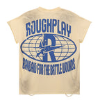 ROUGHPLAY Heavyweight Distressed Graphic Tee - Flame Oval Emblem