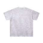 MAJESTIK Billiards Bulldog Graphic T-Shirt Unisex Light Grey Y2K Acid Wash Sport Dept Oversized Streetwear Short Sleeve Top