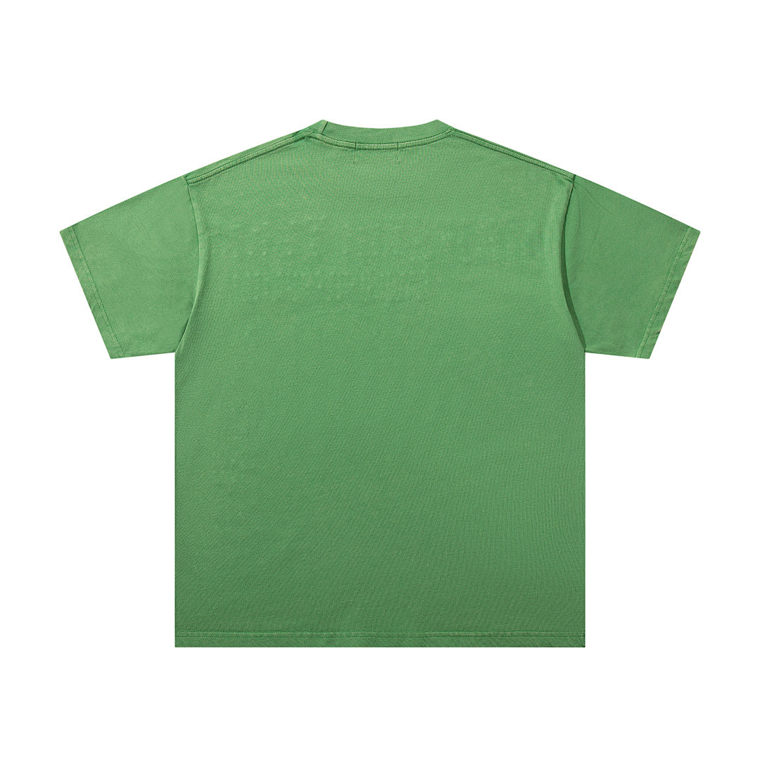 MAJESTIK F1 Racing Speedway Graphic T-Shirt Unisex Acid Wash Olive Green Y2K Motorsport Oversized Streetwear Short Sleeve Top