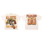 MAJESTIK Fearless 00 Gorilla Graphic T-Shirt Unisex Cream Off-White Y2K Streetwear Lightning Wash Short Sleeve Top
