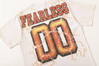 MAJESTIK Fearless 00 Gorilla Graphic T-Shirt Unisex Cream Off-White Y2K Streetwear Lightning Wash Short Sleeve Top