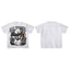 MAJESTIK Eagle Football Mascot Graphic T-Shirt Unisex Washed Gray Y2K Sports Merch Oversized Streetwear Short Sleeve Top
