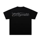 MAJESTIK Cyber VR Graphic T-Shirt Unisex Black Y2K Futuristic Gamer Oversized Streetwear Short Sleeve Top