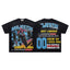 MAJESTIK Street Legends Motocross Graphic T-Shirt Unisex Acid Wash Black Y2K Racing Speedway Oversized Streetwear Short Sleeve Top