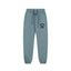 Fog Essentials Slate‑Blue Hip‑Hop Jogger Sweatpants Side Logo Print Elastic Waist Street Pants