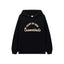 Fog Essentials Contrast Cream Logo Black Oversized Pullover Hoodie