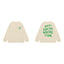 Anti Social Social Club Green Circle Logo Long Sleeve T-Shirt - Cream