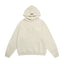 Fog Essentials Heather Oatmeal Textured‑Fabric Logo Hoodie, Oversized Cozy Hooded Pullover