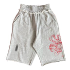 SAINT VANITY Retro Fashion Print Casual Sweatshirt and Shorts Set