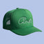 Green Vintage Trucker Cap | Embroidered Streetwear Hat