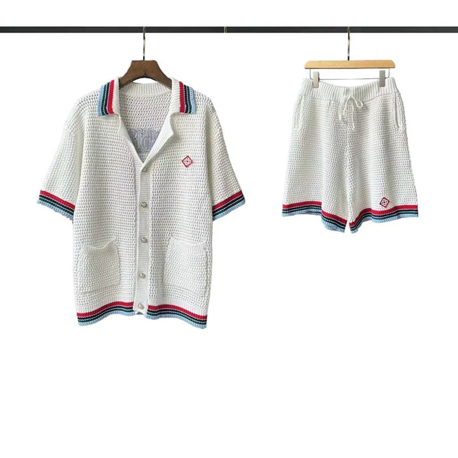 Casablanca Knit Set - Heather Grey / Multi Hover Image