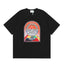 Casablanca Arch Tennis Court Back Graphic T-Shirt - Black