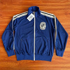 SAINT VANITY Embroidered Stripe Sports Style Casual Zipper Jacket Pants Set
