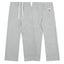 Light Gray Minimalist Straight-Leg Sweatpants | Casual Streetwear Pants with Logo Detail